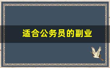 适合公务员的副业
