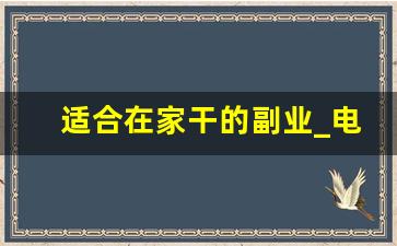 适合在家干的副业_电脑在家能赚钱的工作