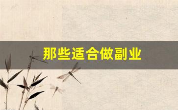 那些适合做副业