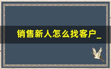 销售新人怎么找客户_电话销售外呼软件