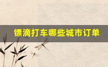 镖滴打车哪些城市订单多_镖滴打车是正规平台吗