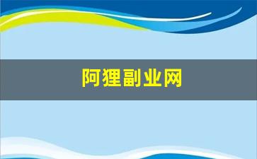 阿狸副业网