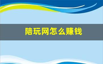 陪玩网怎么赚钱