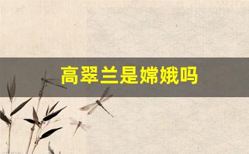 高翠兰是嫦娥吗